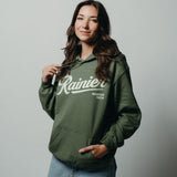 Wordmark Military Green Hoodie