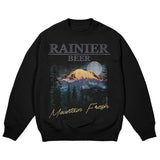 Twilight Peaks Rainier Black Crewneck