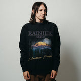 Twilight Peaks Rainier Black Crewneck