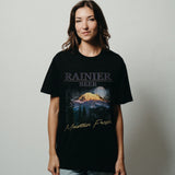 Twilight Peaks Rainier Black Tee