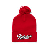 Wordmark Patch Pom Beanie